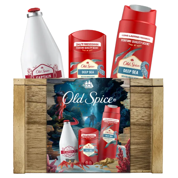 Old Spice Ajándékszett Stift Dezodorral, Tusfürdővel és Arcszesszel termékhez kapcsolódó kép