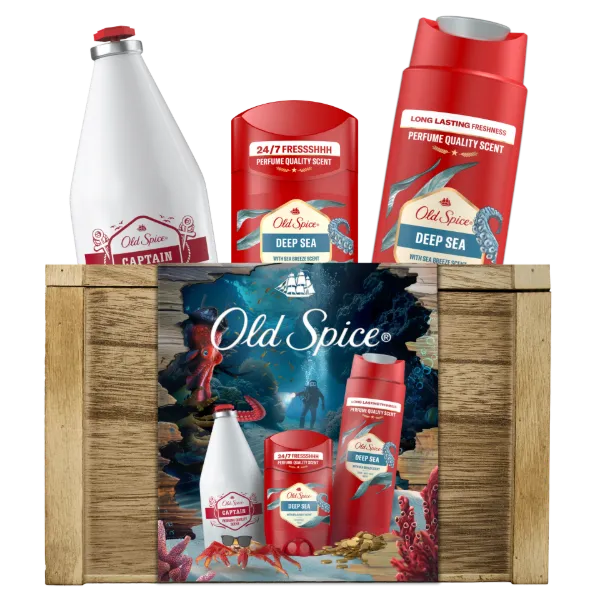 Old Spice Ajándékszett Stift Dezodorral, Tusfürdővel és Arcszesszel termékhez kapcsolódó kép