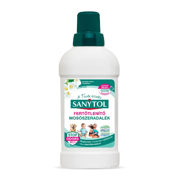 Sanytol Fehér virágok klórmentes fertőtlenítő mosószeradalék 500 ml termékhez kapcsolódó kép
