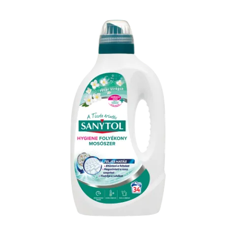 Sanytol Fehér Virágok Hygiene folyékony mosószer 34 mosás 1,70 l termékhez kapcsolódó kép