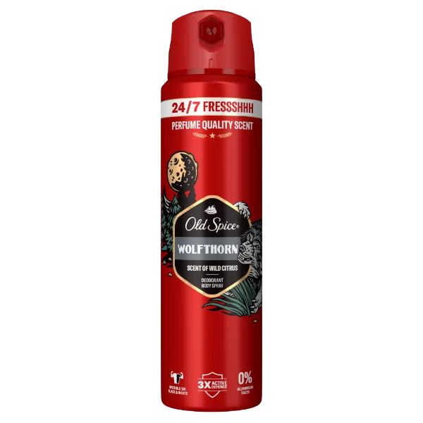 Old Spice Wolfthorn Deo Spray Férfiaknak, 150 ml termékhez kapcsolódó kép