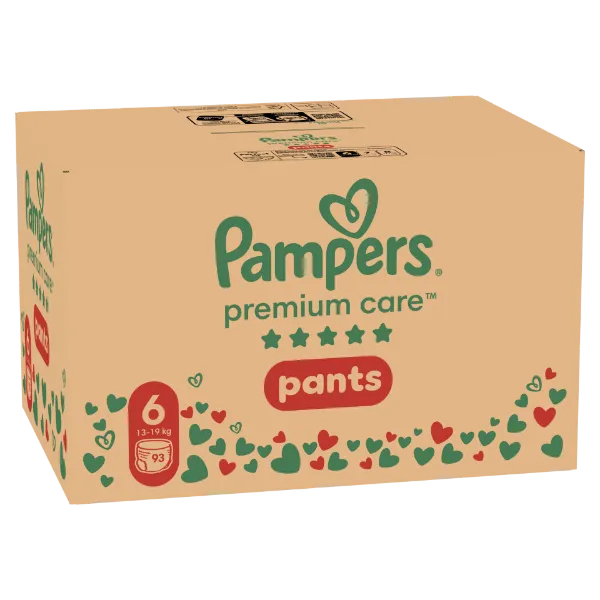 Pampers Premium Care Bugyipelenka - havi pelenkacsomag, Méret: 6, 93 db, 13kg-19kg termékhez kapcsolódó kép