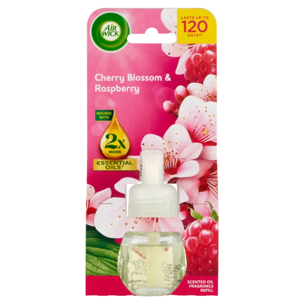 Air Wick Cseresznyevirág és Málna elektromos utántöltő légfrissítő készülékhez 19 ml termékhez kapcsolódó kép