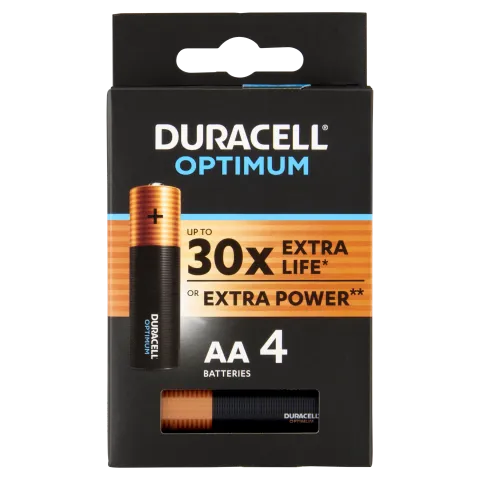 Duracell Optimum Extra Power MX 1500 AA 1,5 V alkáli elemek 4 db termékhez kapcsolódó kép