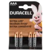 Duracell AAA LR03/MN2400 1,5 V alkáli elemek 4 db termékhez kapcsolódó kép