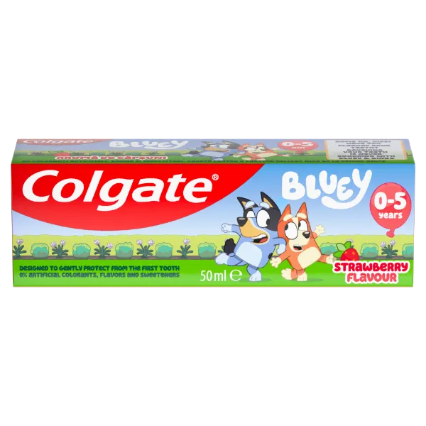 Colgate Kids Bluey epres ízű gyermek fogkrém 0-5 éves gyermekeknek 50 ml termékhez kapcsolódó kép