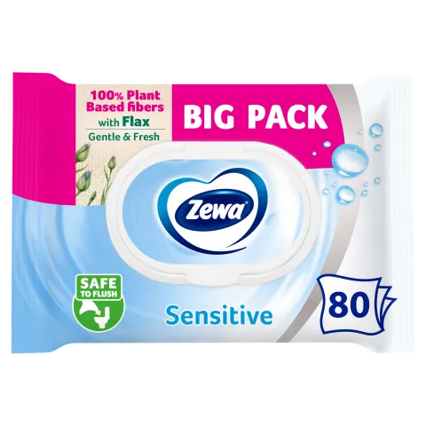 Zewa Sensitive Big Pack nedves toalettpapír 80 db termékhez kapcsolódó kép