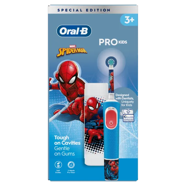 Oral-B Pro Kids Pókember Elektromos Fogkefe Braun Tervezéssel termékhez kapcsolódó kép