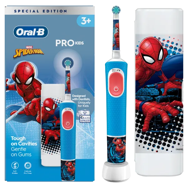 Oral-B Pro Kids Pókember Elektromos Fogkefe Braun Tervezéssel termékhez kapcsolódó kép