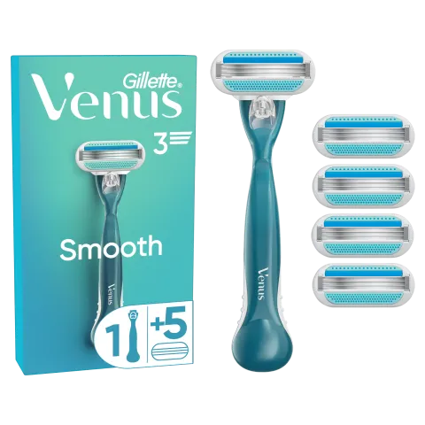 Gillette Venus Smooth Női Borotva, 5 Borotvabetétekkel termékhez kapcsolódó kép
