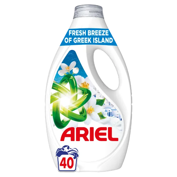 Ariel Folyékony Mosószer, 40 Mosáshoz, Fresh Breeze of Greek Island termékhez kapcsolódó kép
