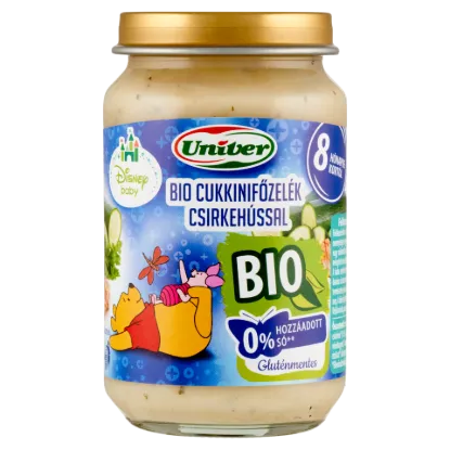 Univer Disney Baby bio cukkinifőzelék csirkehússal bébiétel 8 hónapos kortól 163 g termékhez kapcsolódó kép