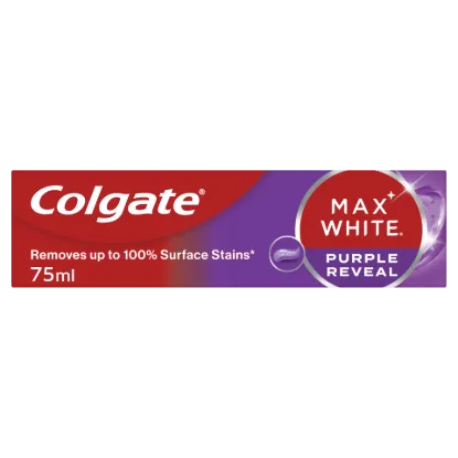 Colgate Max White Purple Reveal fogfehérítő fogkrém 75 ml termékhez kapcsolódó kép