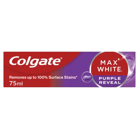 Colgate Max White Purple Reveal fogfehérítő fogkrém 75 ml termékhez kapcsolódó kép