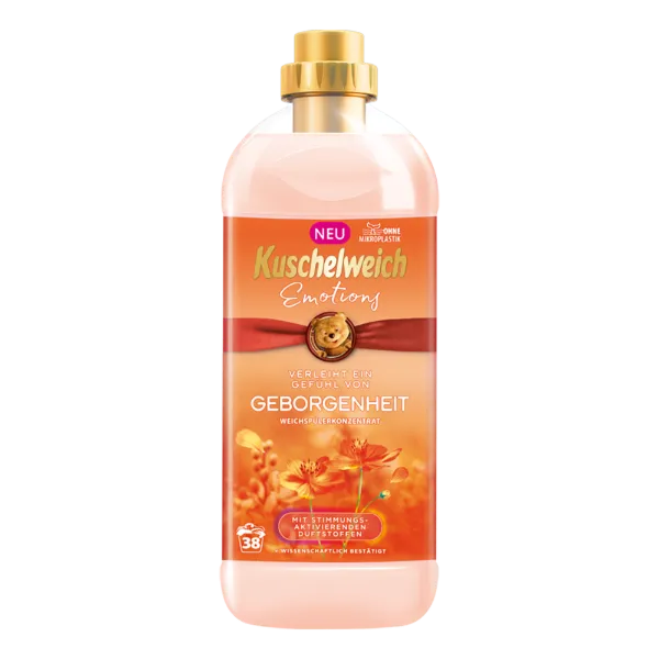 Kuschelweich öblítő 38 mosás 1 l Emotions Geborgenheit termékhez kapcsolódó kép