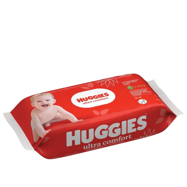 Huggies nedves törlőkendő 56 db Ultra Comfort with Aloe Vera termékhez kapcsolódó kép