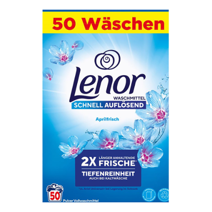 Lenor mosópor dobozos 50 mosás 3 kg Aprilfrisch termékhez kapcsolódó kép