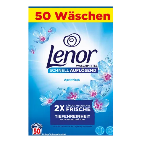 Lenor mosópor dobozos 50 mosás 3 kg Aprilfrisch termékhez kapcsolódó kép