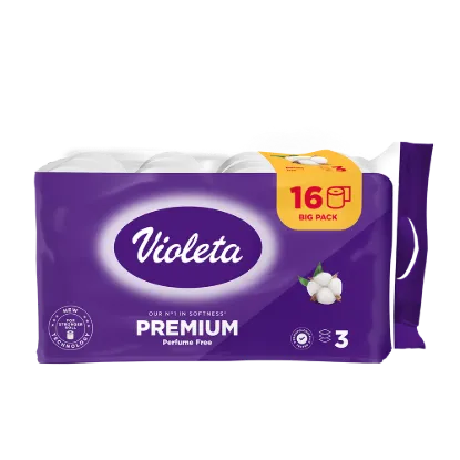Violeta toalettpapír prémium 3 réteg/16 tekercs Fehér termékhez kapcsolódó kép
