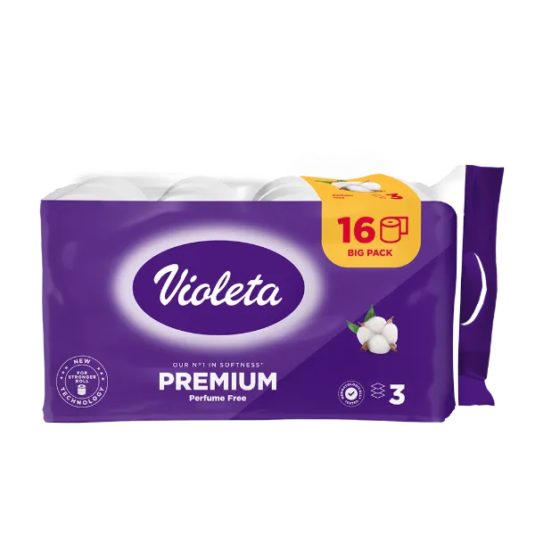 Violeta toalettpapír prémium 3 réteg/16 tekercs Fehér termékhez kapcsolódó kép