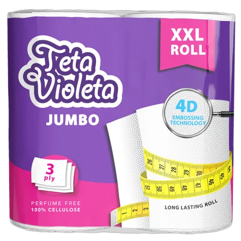 Violeta háztartási papírtörlő JUMBO XXL prémium 3 réteg/2 tekerecs termékhez kapcsolódó kép