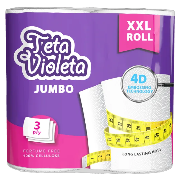 Violeta háztartási papírtörlő JUMBO XXL prémium 3 réteg/2 tekerecs termékhez kapcsolódó kép