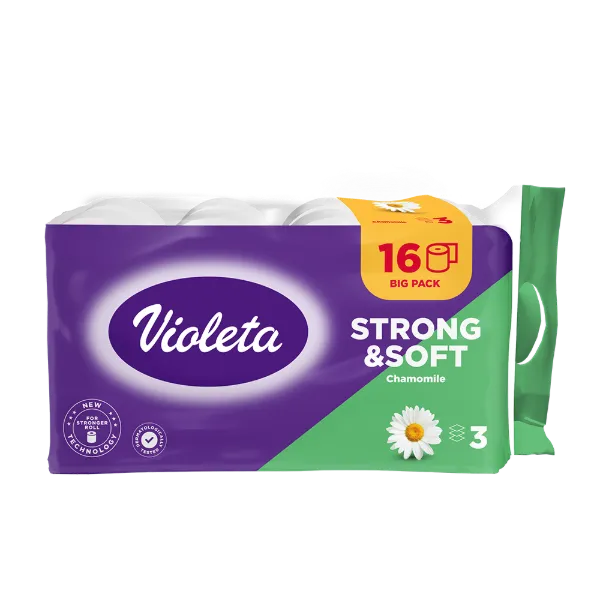 Violeta toalettpapír standard 3 réteg/16 tekercs Kamilla termékhez kapcsolódó kép