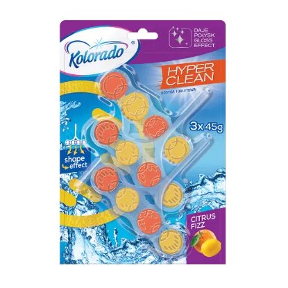 Kolorado Hyper Clean TRIO kosaras toalett block 3x45g Citrus termékhez kapcsolódó kép