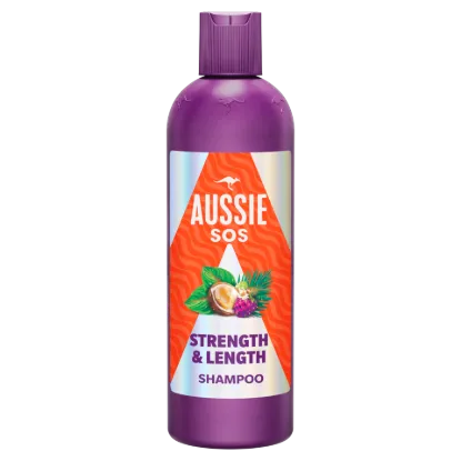 Aussie SOS Strength & Length Sampon 300ml Hosszú, Elgyengült és Igénybevett Hajra termékhez kapcsolódó kép