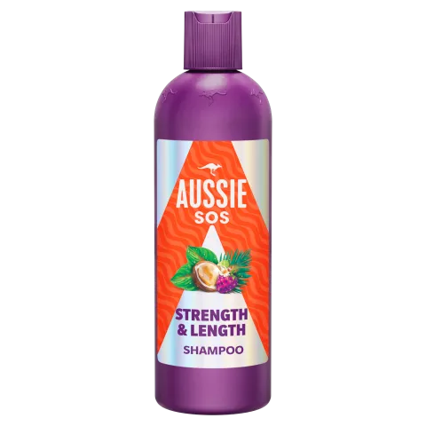 Aussie SOS Strength & Length Sampon 300ml Hosszú, Elgyengült és Igénybevett Hajra termékhez kapcsolódó kép