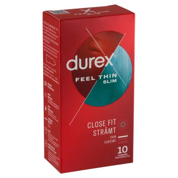 Durex Feel Thin Slim óvszer 10 db termékhez kapcsolódó kép
