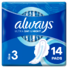 Always Ultra Day & Night (3-as méret) Szárnyas Egészségügyi Betét, 14 Db termékhez kapcsolódó kép