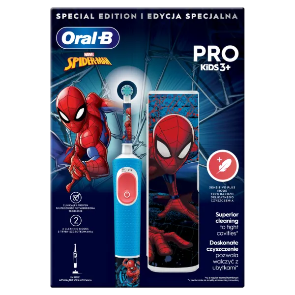 Oral-B Pro Kids Pókember Elektromos Fogkefe Braun Tervezéssel termékhez kapcsolódó kép