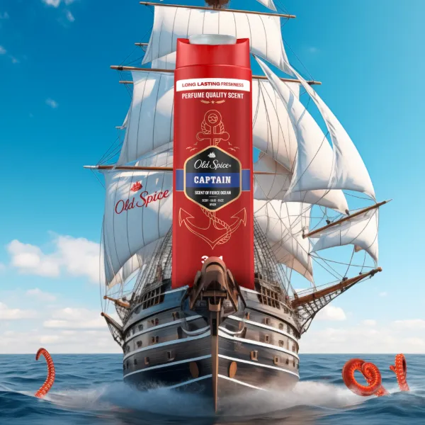 Old Spice Captain Tusfürdő És Sampon Férfiaknak, 250 ml termékhez kapcsolódó kép