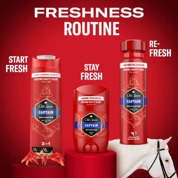 Old Spice Captain Tusfürdő És Sampon Férfiaknak, 250 ml termékhez kapcsolódó kép