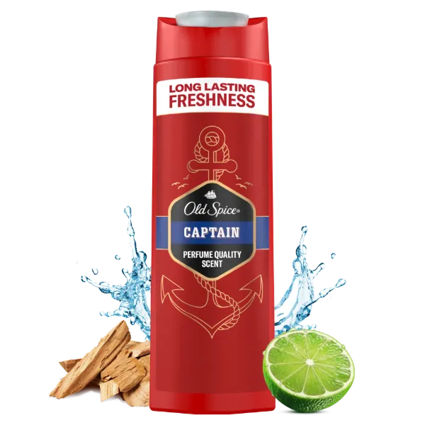 Old Spice Captain Tusfürdő És Sampon Férfiaknak, 250 ml termékhez kapcsolódó kép