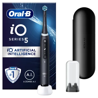 Oral-B iO 5 Elektromos Fogkefe, Fekete termékhez kapcsolódó kép