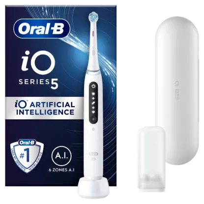 Oral-B iO 5 Elektromos Fogkefe, Fehér termékhez kapcsolódó kép