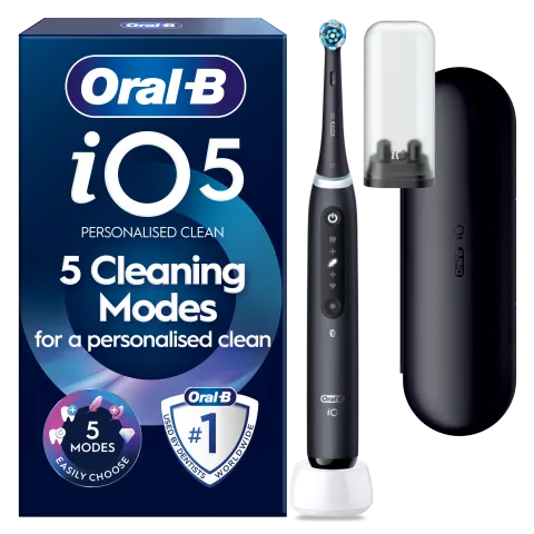 Oral-B iO 5 Elektromos Fogkefe | Tearózsaszín | 1 db Fogkefefej | Prémium Utazótok termékhez kapcsolódó kép