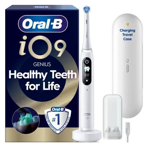 Oral-B iO 9 Elektromos Fogkefe | Fehér | 1 db Fogkefefej | Töltős Utazótok termékhez kapcsolódó kép