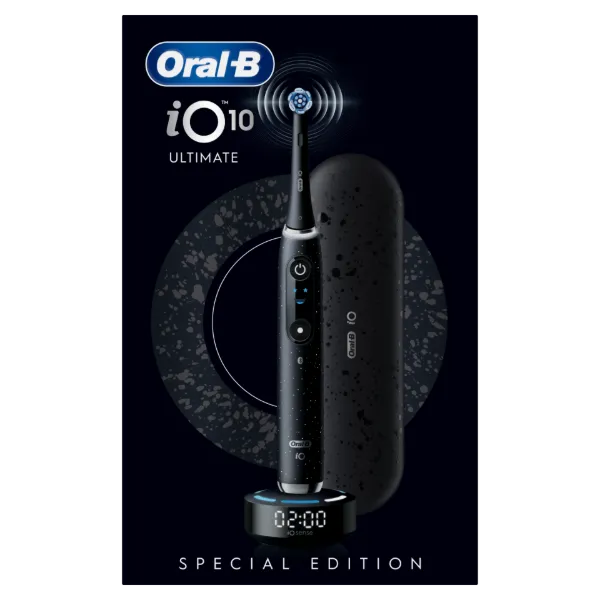 Oral-B iO 10 Elektromos Fogkefe | Űrfekete | 1 db Fogkefefej | Töltős Utazótok termékhez kapcsolódó kép