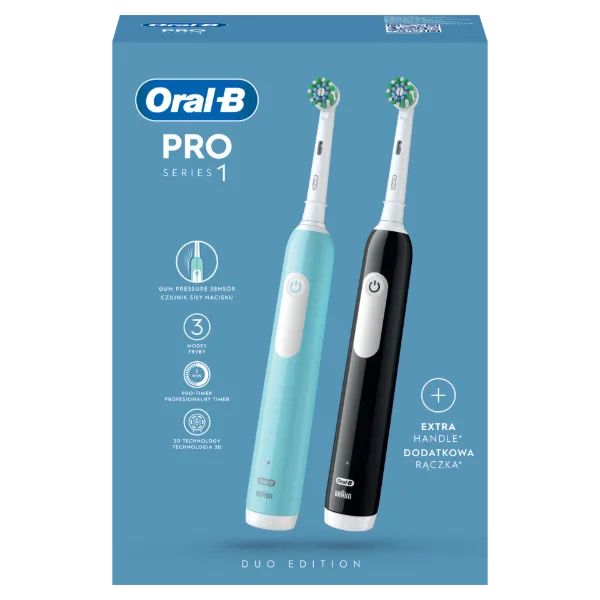 Oral-B Pro Series 1 Kék és Fekete Elektromos Fogkefe, Braun Tervezéssel termékhez kapcsolódó kép