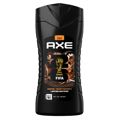AXE FIFA Dark Temptation 3 in 1 tusfürdő testre, arcra, hajra 250 ml termékhez kapcsolódó kép