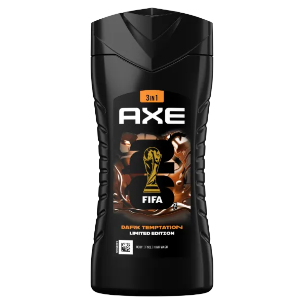AXE FIFA Dark Temptation 3 in 1 tusfürdő testre, arcra, hajra 250 ml termékhez kapcsolódó kép