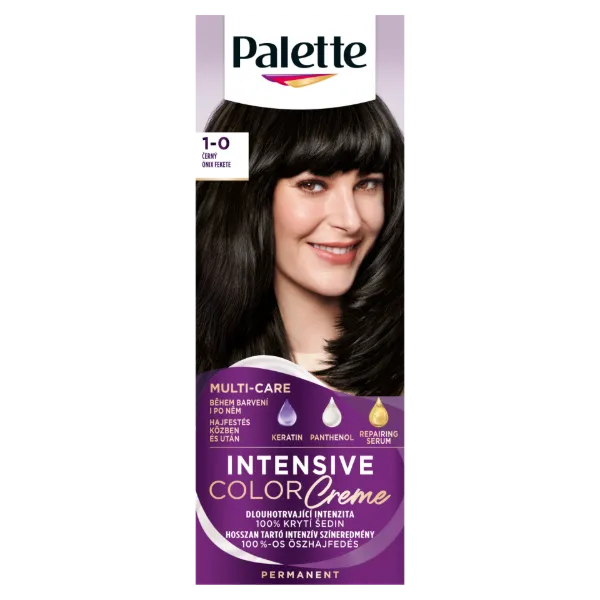 Palette Intensive Color Creme tartós hajfesték 1-0 Ónix fekete termékhez kapcsolódó kép