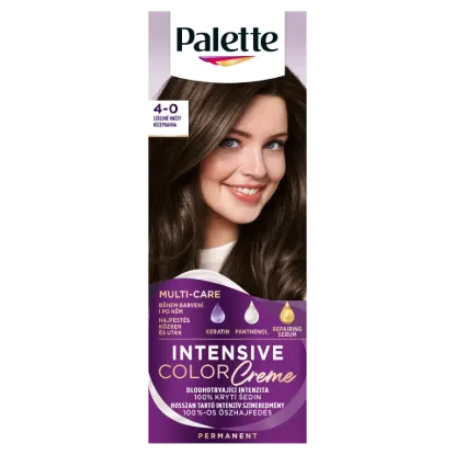 Palette Intensive Color Creme tartós hajfesték 4-0 Középbarna termékhez kapcsolódó kép