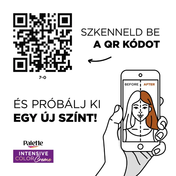 Palette Intensive Color Creme tartós hajfesték 7-0 középszőke termékhez kapcsolódó kép
