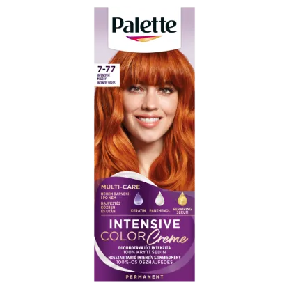 Palette Intensive Color Creme tartós hajfesték 7-77 intenzív rezes vörös termékhez kapcsolódó kép