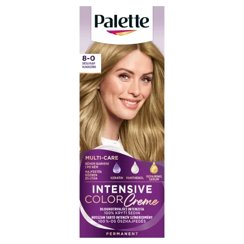 Palette Intensive Color Creme tartós hajfesték 8-0 világosszőke termékhez kapcsolódó kép