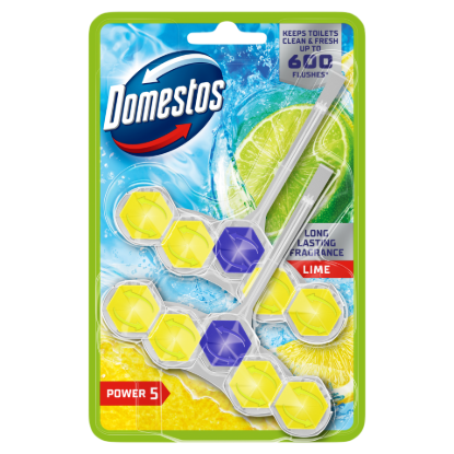 Domestos Power 5 Lime WC frissítő blokk 2 x 50 g termékhez kapcsolódó kép
